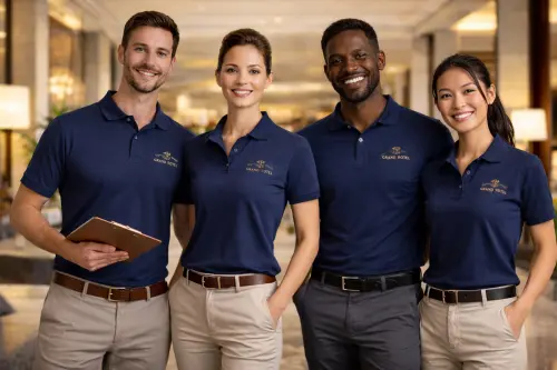 Abbigliamento personalizzato per hotel e resort: come le divise influenzano l’esperienza dell’ospite
